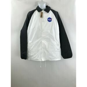 Men’s Vans NASA Space Voyager Torrey Padded MTE Black/White Jacket Size M New